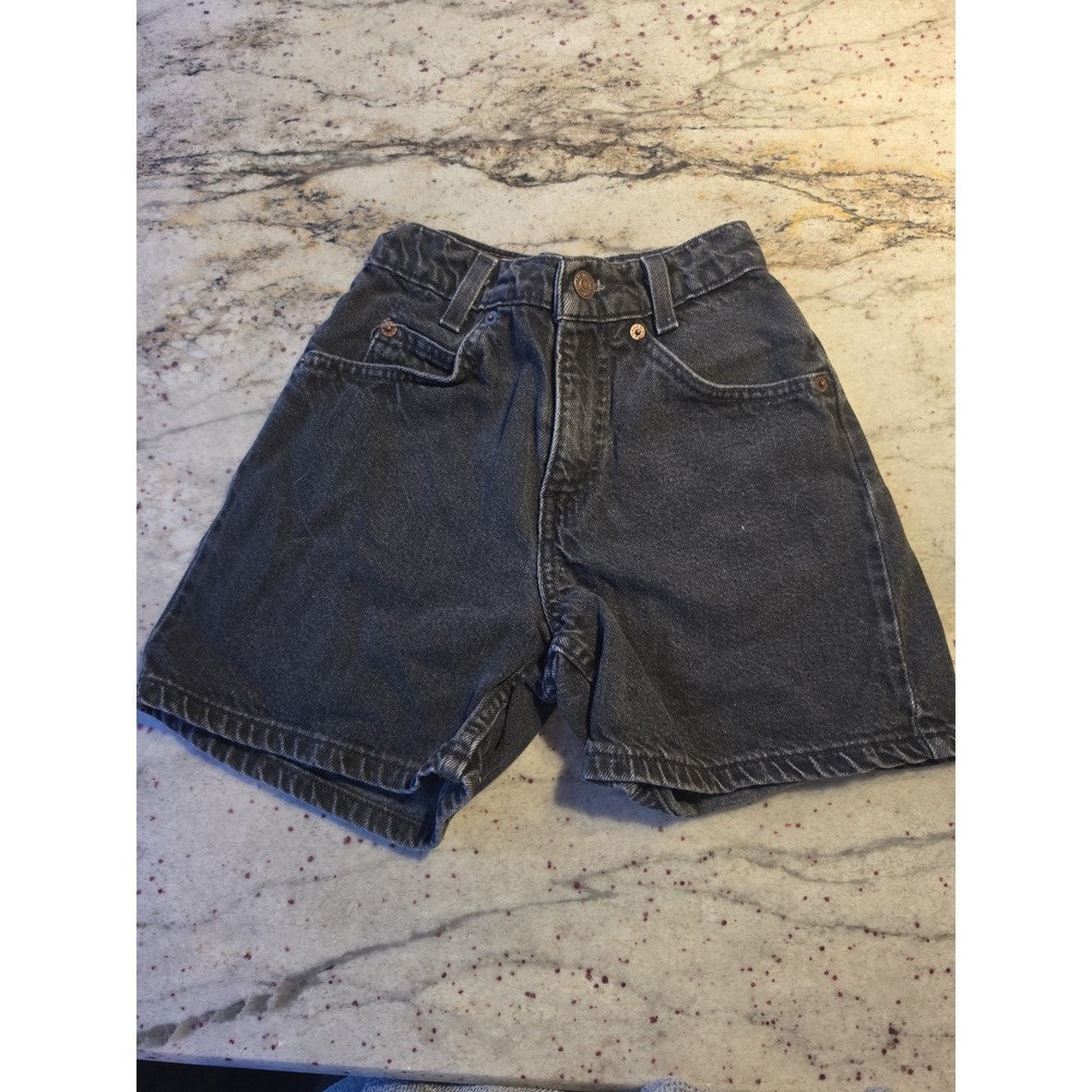 Vintage Levis black shorts slim 10 orange‎ tab